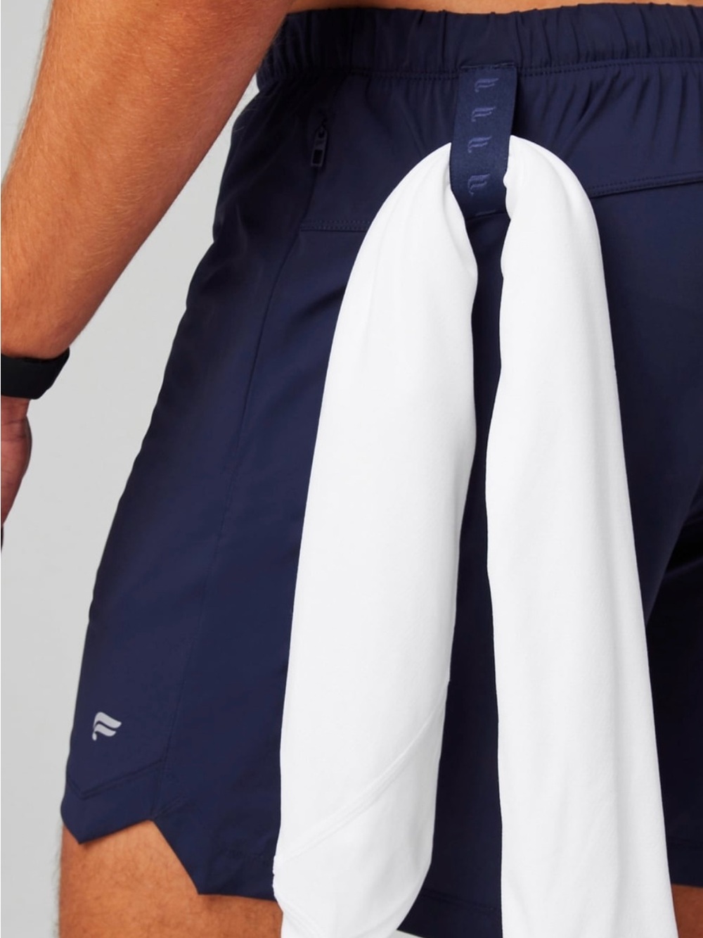 Fabletics Men's Navy Athletic Shorts - Picture 4 of 4